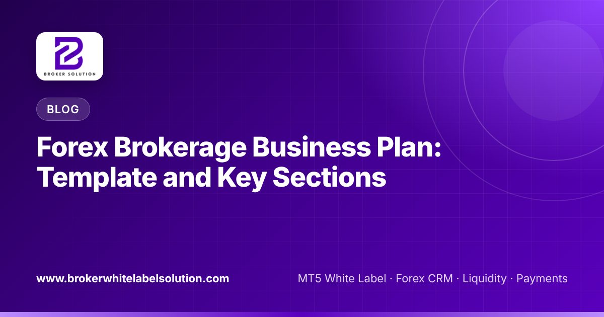 Forex Brokerage Business Plan